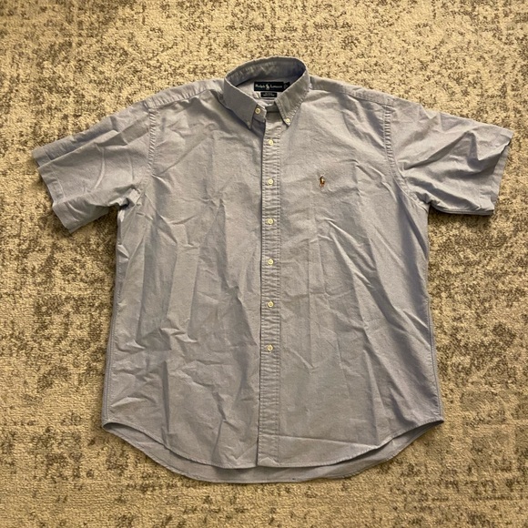 Polo Ralph Lauren Other - Polo Ralph Lauren Blake Light Blue Short Sleeve Button Up Size Large.